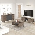 Mobilier living, Locelso, AR13, pal melaminat, nuc/antracit