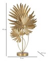 Lampa de masa, Exotic, Mauro Ferretti, 1 x E27, 40W, 51 x 19.5 x 90 cm, fier, auriu