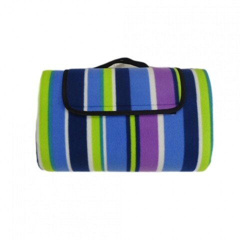 Patura pentru picnic fleece Stripe, Heinner, 130x150 cm, poliester, multicolor