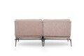 Canapea extensibila Martin Sofabed, Futon, 3 locuri, 180x130 cm, metal, mink