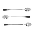 Set 3 lingurite pentru latte Stilo, Homla, inox tip 430, argintiu