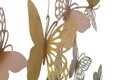 Decoratiune de perete Butterflies Light Pink, Mauro Ferretti, 132x95.5 cm, fier, multicolor