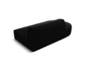 Canapea 2 locuri, Ruby, Micadoni Home, BL, 181x93x69 cm, catifea, negru