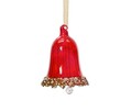 Glob Bell-christmas red, Decoris, H6.7 cm, sticla, rosu