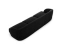 Canapea 3 locuri, Miley, Micadoni Home, BL, 259x85x74 cm, poliester chenille, negru