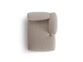 Sezlong modular living dreapta 1 loc, Martina-169, Micadoni Home, 176x123x75 cm, tesatura structurata catifelata, bej inchis