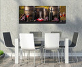 Tablou decorativ, PC043, Canvas, 30 x 80 cm, Multicolor