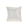 Perna decorativa Dots, 40x40 cm, poliester, alb/auriu