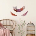 Decoratiune de perete, Love Birds, Poliester, Roz / Portocaliu