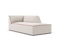 Sezlong living dreapta 1 loc, Ruby, Micadoni Home, BL, 180x93x69 cm, tesatura chenille, bej/rosu