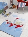 Covor Baby Ship - Blue, Confetti, 100x150 cm, poliamida, multicolor