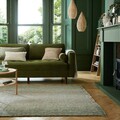 Covor cu 2 fete Jute Ombre Green, Flair Rugs, 60x110 cm, iuta/lana, verde