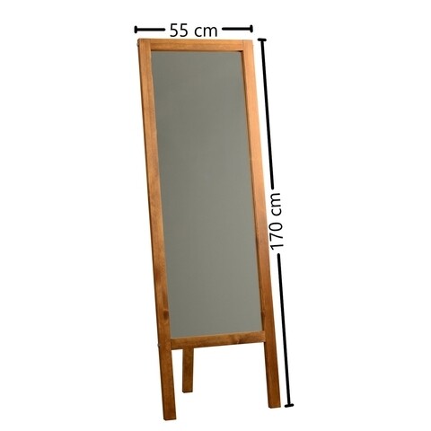 Oglinda de podea Cheval A42, Neostill, 55 x 3.2 x 170 cm, lemn masiv, walnut