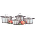 Set de gatit 8 piese Hugo, Ambition, 16/18/20/24 cm,  inox, argintiu