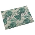 Suport pentru farfurie Exotic Leaves, Versa, 36 x 48 cm, poliester, menta