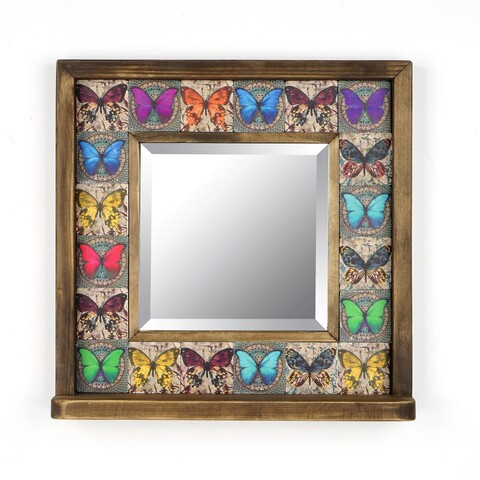 Oglinda decorativa, Evila Originals, STO001, 32.5x33x8cm, Multicolor