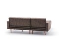 Coltar extensibil pe stanga Dublin, Balcab Home, 230x75x90 cm, lemn, maro