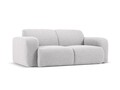 Canapea 2 locuri, Molino-101, Micadoni Home, 170x95x72 cm, tesatura boucle, gri deschis