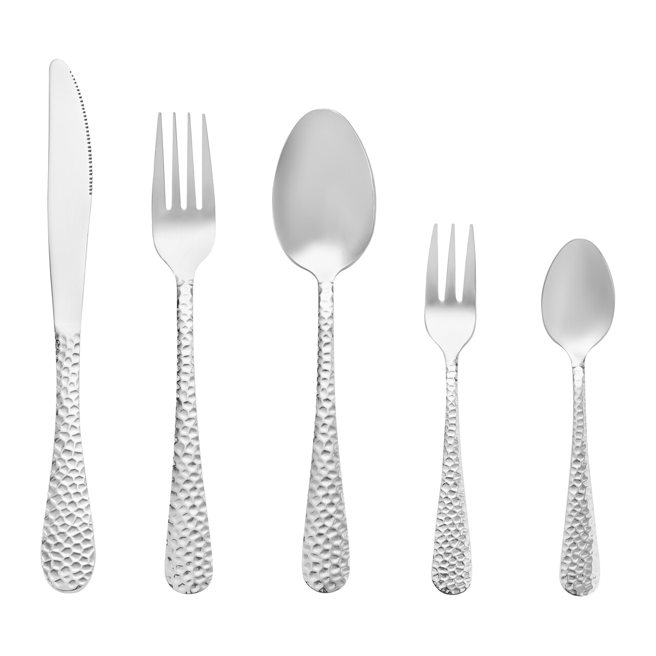 Set tacamuri pentru 6 persoane, 30 piese Bubble, Ambition, inox, argintiu