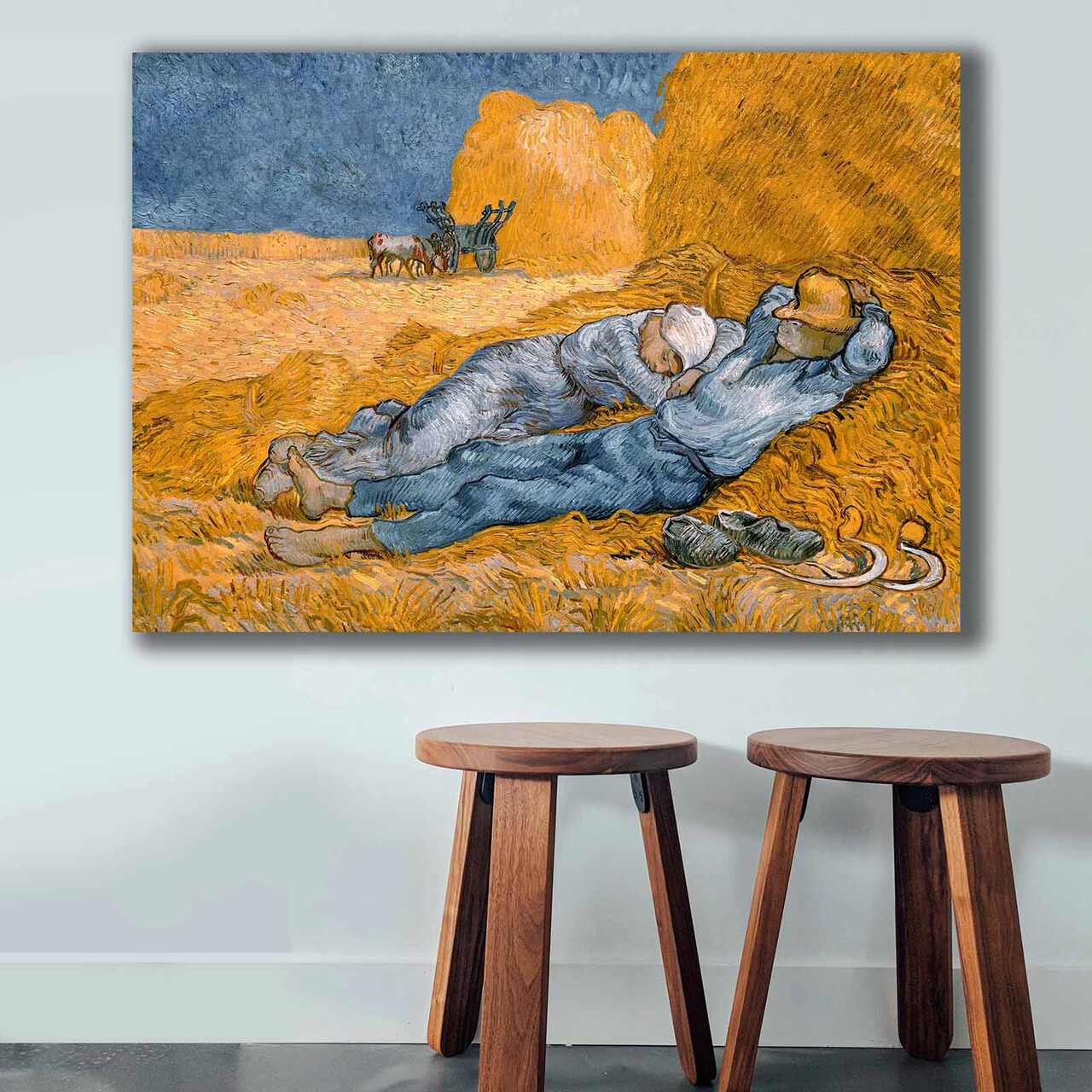 Tablou Decorativ, 70100VANGOGH062, Canvas , Lemn, Multicolor