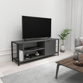 Comoda TV, Kalune Design, Bond, 120x54x30 cm, Antracit / Negru