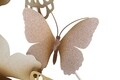 Decoratiune de perete Butterflies Light Pink, Mauro Ferretti, 59.5x111.5 cm, fier, multicolor