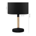 Lampa de masa, Insignio, 780SGN1871, PVC, Negru