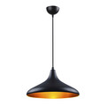 Lustra, Squid Lighting, Atelier, 35 x 35 x 116 cm, fier, negru/auriu