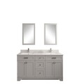 Set mobilier de baie (3 piese), Jussara, Yellowstone 60, Gri