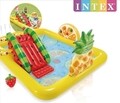 Piscina gonflabila pentru copii Fruit Intex, 493 L, 244x191x91 cm, polivinil, multicolor