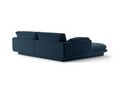 Coltar dreapta 3 locuri, Torino-211, Micadoni Home, 220x170x83 cm, tesatura structurata chenille, albastru navy