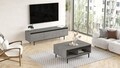 Mobilier living, Locelso, LV33, pal melaminat, gri/negru