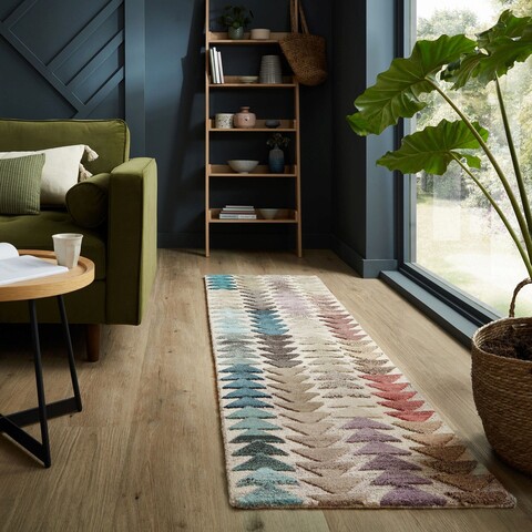 Covor Archer Multi, Flair Rugs, 60x230 cm, lana, multicolor