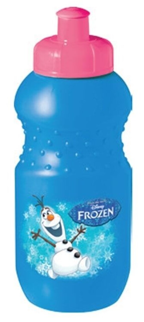 Set 3 piese mic dejun pentru copii Frozen, Disney, plastic, albastru