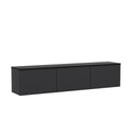 Comoda TV, Inarch, Neon Illuminated, 160 x 35 x 32 cm, pal melaminat, antracit