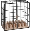 Suport pentru telefoane Cage, 19x11x19 cm, metal, negru