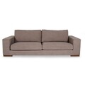 Canapea fixa Nplus, Ndesign, 3 locuri, 240x100x82 cm, lemn, crem