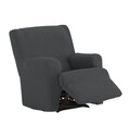 Husa fotoliu cu recliner elastica bi-stretch, Dorian, gri C/6