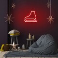 Lampa de perete Ice-Skate, Neon Graph, 25x22x2 cm, rosu