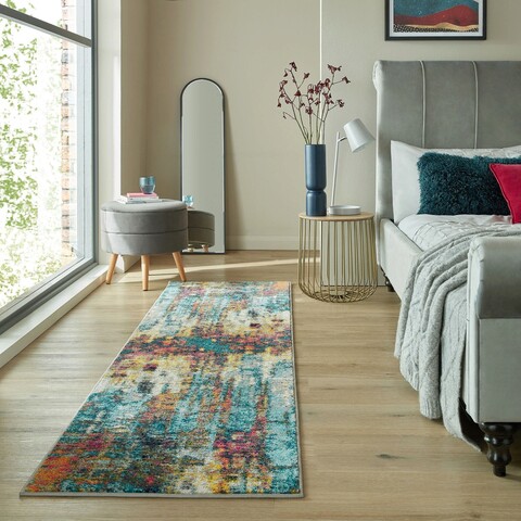 Covor Abstraction Multi, Flair Rugs, 66x230 cm, polipropilena, multicolor