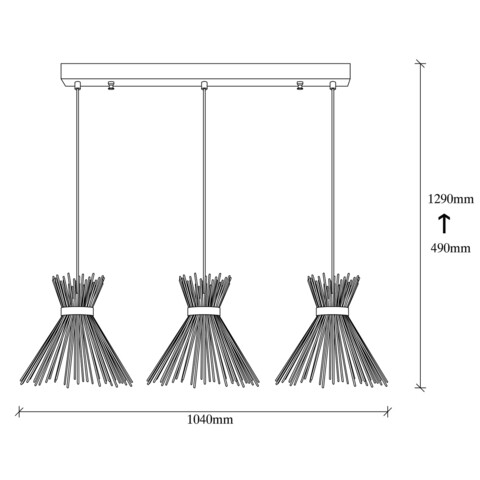 Candelabru, Opviq, Kirpi - 3089, E27, 40W, metal