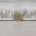 Covor Feather Soft Grey, Flair Rugs, D133 cm, polipropilena, gri