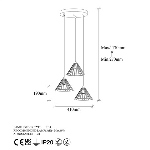 Lustra, Fulgor, 942FLG1499, Metal, Auriu