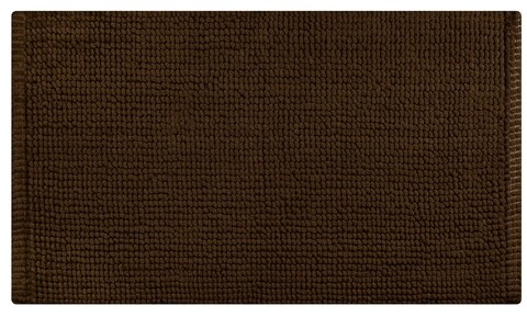 Covoras pentru baie, Olivo Tappeti, Corn 3, 45 x 75 cm, 80% poliester, 20% bumbac, maro