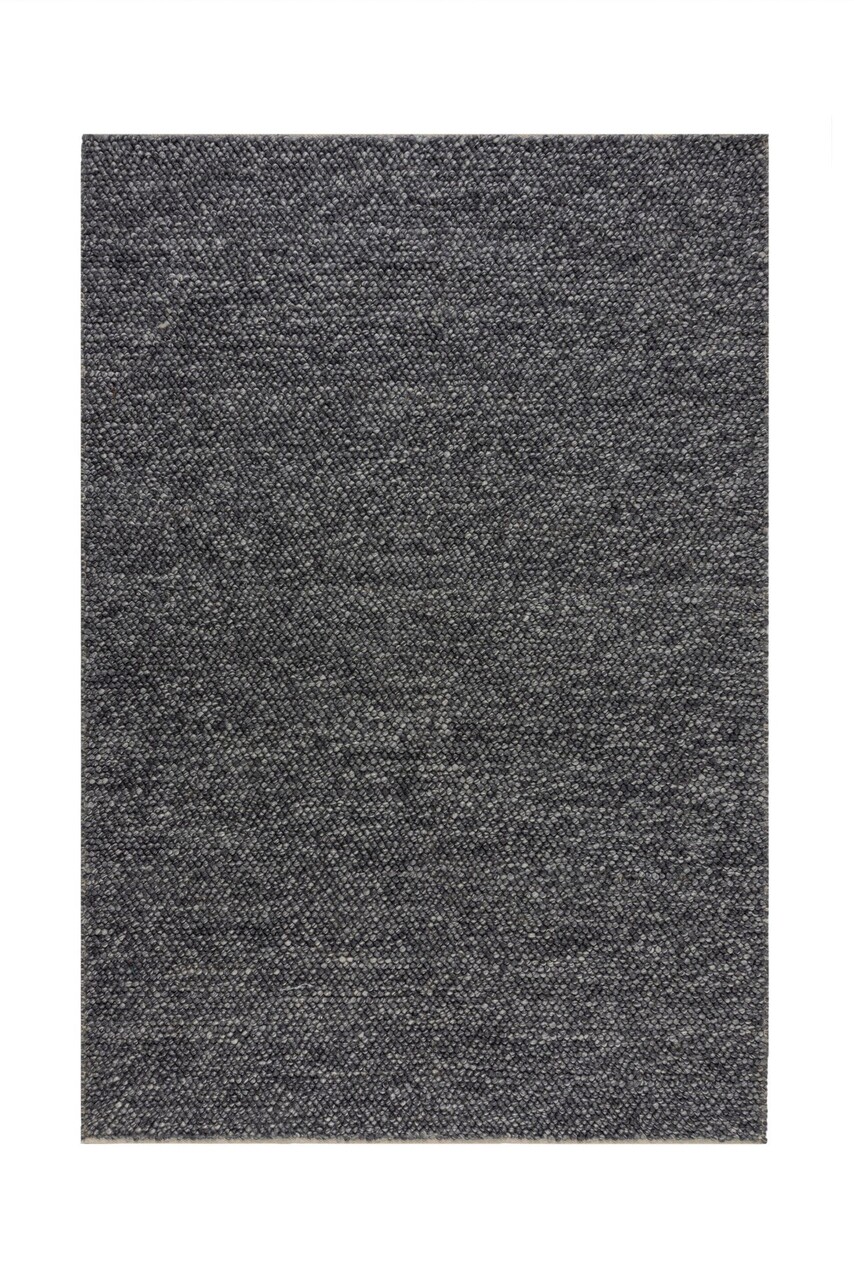 Covor Minerals Dark Grey, Flair Rugs, 160x230 cm, lana/poliester, gri inchis