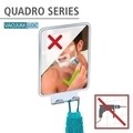 Oglinda cosmetica cu suport autoadeziv, Wenko, Quadro Vacuum-Loc®, 14 x 19.5 x 8 cm, plastic