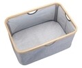 Cos de rufe pliabil, Wenko, Bahari, 50 L, 54 x 26 x 36 cm, poliester, gri