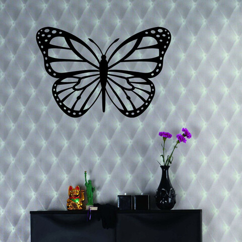 Sticker decorativ, OBS-140, Vinilin, Dimensiune: 69 x 46 cm, Negru