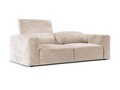 Canapea 3 locuri cu tetiera reglabila, Cruz-197, Micadoni Home, 234x103x74 cm, tesatura chenille Cremona, bej