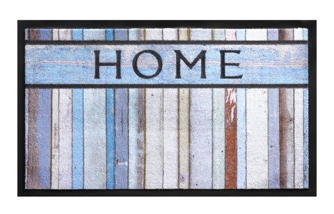 Covoras de intrare Balad Home, Decorino, 45x75 cm, sintetic, albastru/gri